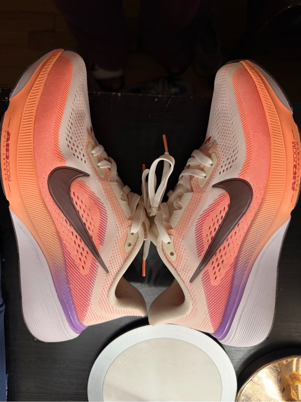 Nike Women’s Athletic Sneakers - Cream & Coral - Picture 2 of 3